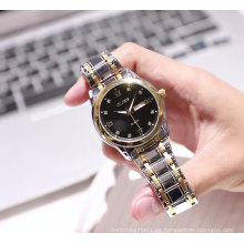 Relojes OLEVS, reloj de cuarzo analógico de acero inoxidable resistente al agua a la moda para hombre, reloj de negocios de diamantes de lujo